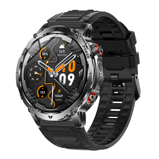 New AK102 Smart Watch With 1.7 Inch HD Display IP68 Waterproof 1100mAh Battery 100+ Sports Modes Outdoor GPS Sports Smart Watch