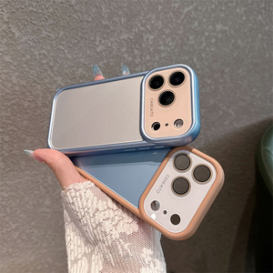 เคสโทรศัพท์กระจกเลนส์ AG สีนีออนสดใสสำหรับ iPhone 18 17 16 15 14 Pro Max กรอบกล้องแบบดั้งเดิม ฝาหลังไล่เฉดสี Dopa mine รุ่นใหม่ - Product Image 6