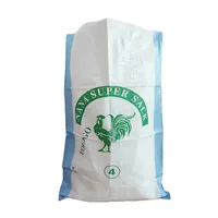 Sac d'emballage personnalisé en polypropylène blanc PP 50KG 100KG pour aliments du bétail, maïs, blé, engrais, farine, recyclable et biodégradable