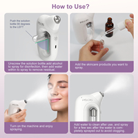 Inyector de suero de agua de alta presión inalámbrico para uso doméstico, Mini compresor de aire, Kit de terapia de oxígeno, inyector hidratante para la piel