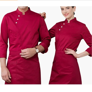 Chaqueta de Chef de <span class=keywords><strong>Manga</strong></span> Larga/Corta para Hombre, Uniforme para <span class=keywords><strong>Restaurante</strong></span>, Cocina, Comida Rápida, Poliéster Popelina, <span class=keywords><strong>Restaurante</strong></span> y Bar - Product Image 6