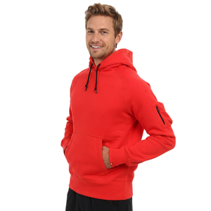 Heavyweight 100% Cotton Men's Casual Hoodie <b>High</b> Quality Zipper-Up Fleece Sweatshirt in Solid Color Basic Thermel for Winter-XS - Product Image 1