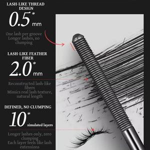 <span class=keywords><strong>Mascara</strong></span> Shiny Lash, éclat féerique instantané, maquillage des yeux volumateur et recourbant, trop magnifique pour être légal - Product Image 3