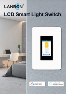 Buen <span class=keywords><strong>Precio</strong></span>, Interruptor <span class=keywords><strong>de</strong></span> Luz Inteligente Tuya Wifi Zigbee <span class=keywords><strong>de</strong></span> 1/2 Canal, Interruptor Táctil LCD Inteligente, Compatible con <span class=keywords><strong>Alexa</strong></span> y Google Home, Estándar Estadounidense - Product Image 2