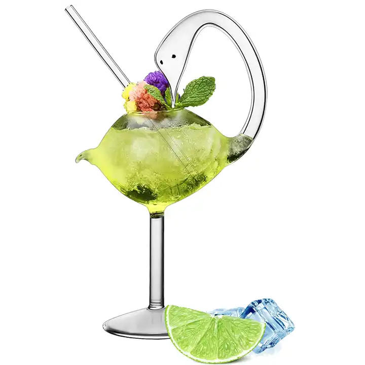 Swan Cocktail Glasses Creative Drinking Glasses Unique Wine Glasses Margarita Glass Goblet Suitable for Cocktail,Wine,Martini,Tequila Great for Home