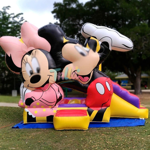 Château gonflable commercial <span class=keywords><strong>Mickey</strong></span> Mouse avec toboggan, château gonflable pour enfants, château gonflable en forme de souris de dessin animé à vendre - Product Image 2