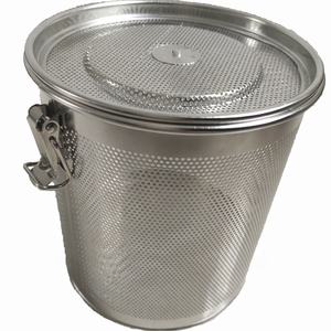 स्टेनलेस स्टील अनाज फिल्टर टोकरी / बीयर होमब्रूइंग छिद्रित फिल्टर बाल्टी छलनी - Product Image 5