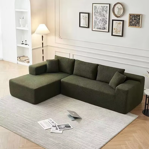 Nordique minimaliste moderne velours côtelé <span class=keywords><strong>noir</strong></span> salon maison d'hôtes modèle appartement salle de réception chaise longue à dossier droit <span class=keywords><strong>canapé</strong></span> - Product Image 1