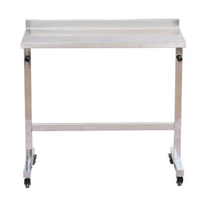 Mesa Elevadora de Acero Inoxidable IN-PL03, Carro Auxiliar Quirúrgico Veterinario con Ruedas para Clínica Veterinaria y Hospital de Animales - Product Image 2