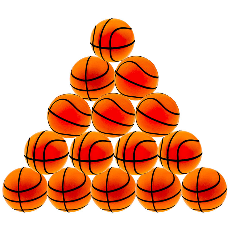 Orange basketball bouncy ball 30mm