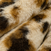 Manteau en fausse fourrure imprimé vache pour femme, chaud et épais, de luxe, style streetwear, en stock, vente en gros