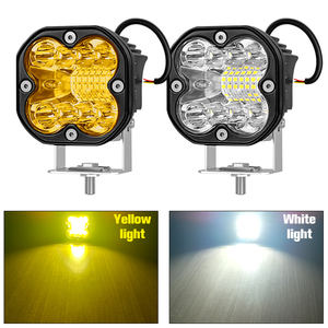 Faro led antiniebla de 3 pulgadas para motocicleta, doble color antiniebla de luz de trabajo, ámbar, blanco, 4x4, lámpara de conducción para <span class=keywords><strong>jeep</strong></span> y camión - Product Image 2