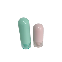 Flacon pulvérisateur sans air en forme de capsule inversée, couleur macaron, 15ml, 30ml, 50ml, avec pulvérisation fine et pompe à lotion, en promotion