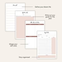 Carnet de notes personnalisé 2026, nouveau design, guide de la vision de vie de rêve, cahier d'affirmations, journal de croissance personnelle, travail des ombres