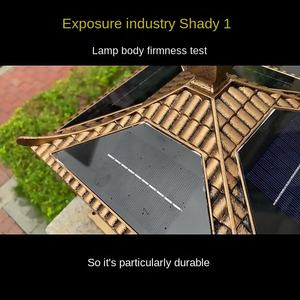 Lámpara de luz de pilar solar LED para exteriores moderna y sencilla IP65, iluminación solar para patio y puerta para iluminación de Pilar - Product Image 3