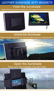 Détecteur <span class=keywords><strong>de</strong></span> poissons 360 avec écran HD 9 pouces 1080P, IP68, 36 LED et lumières IR °   Caméra vidéo <span class=keywords><strong>de</strong></span> pêche sous-marine rotative, câble <span class=keywords><strong>de</strong></span> 670 pieds certifié - Product Image 2