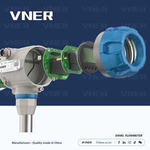 Débitmètre massique de gaz comprimé en acier inoxydable VNER personnalisé, précision de 1,0 %, milieu huileux, raccord à bride, 0-15 m/s, support OEM - Product Image 4
