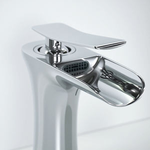 Sıcak satış şelale Singe kolu banyo muslukları sıcak soğuk su lavabo musluk akıllı musluk - Product Image 4