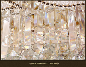 Luz <span class=keywords><strong>hotel</strong></span> lámpara led redonda grande montado en <span class=keywords><strong>el</strong></span> techo de iluminación colgante luces candelabro de cristal - Product Image 6