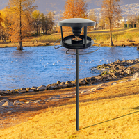 Supports pour mangeoires à oiseaux en fer forgé JH-Mech, hauteur réglable, applications multiples, structure durable
