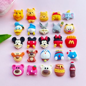 Charmes en résine mignons de renard rose et de lapin, accessoires de bricolage pour animaux de dessin animé, coque de téléphone, clips à cheveux, décoration, style kawaii, fournitures artisanales - Product Image 2