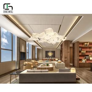 कस्टम मेड पांच सितारा बुटीक होटल के कमरे बेड फर्नीचर 5 स्टार होटल और अपार्टमेंट के लिए - Product Image 4