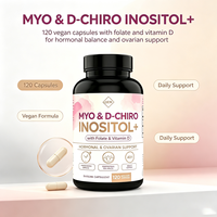 OEM 40:1 Myo & D-Chiro Inositol Capsules 120 unités avec Folate et Vitamine D Équilibre Hormonal Ovarien Quotidien pour Femmes