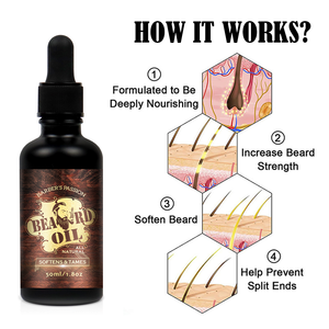 Barbernatural doğal organik erkek organik % sakal balsamı sakal yağı büyüme seti büyümek - Product Image 4