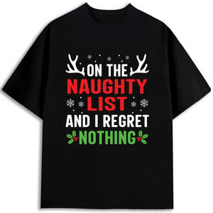 T-shirt de Noël pour homme 100% coton 180 g/m² à manches courtes col rond avec motif imprimé à l'écran, respectueux de l'environnement, fabriqué aux États-Unis - Product Image 1