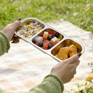 Boîte à lunch bento en acier inoxydable sans BPA, hermétique, compatible micro-ondes et lave-vaisselle, pour la préparation des repas, 2 compartiments - Product Image 4