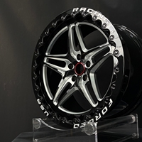 Jantes forgées chinoises Beadlock 17 18 pouces 5x120.65 5x4.75 5x112 5x114.3 pour course de dragster Camaro C5 C6 Chevrolet Corvette