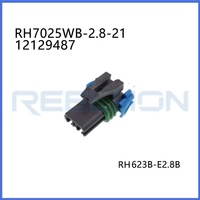 Connecteur de faisceau de câbles automobile étanche électrique femelle à 2 broches APTIV 12129487 PBT GF30