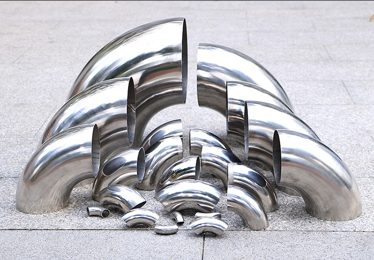 1.5D 304 Stainless Steel Grade 90 Degree Welding Elbow Connector 3A DIN SMS ISO DS Elbow Pipe Fit
