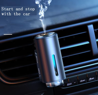 Vente en gros de désodorisant électrique portable et rechargeable USB pour voiture, diffuseur d'huiles essentielles en verre à pulvérisation automatique, diffuseur d'arômes d'aération