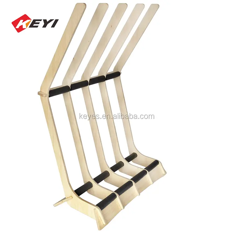 Sport store easy assemble vertical wood display rack for surfboard and skateboard