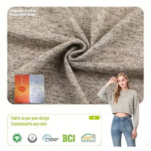 Tissus unis ChaoPai 220 GSM, jersey simple <span class=keywords><strong>100</strong></span> % polyester cardé tricoté, largeur 170 cm, pour vêtements - Product Image 3