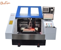 Machine de perçage industrielle pour circuits imprimés CCD, à haute précision, à un seul mandrin avec moteur linéaire, table à vide et contrôle de profondeur