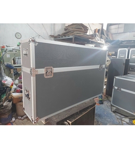 Aluminum Frame <b>LED</b> Screen Flight Case with Large <b>Ball</b> Corners and Heavy Duty Wheels for Safe Monitor Transport and Storage - Product Image 1