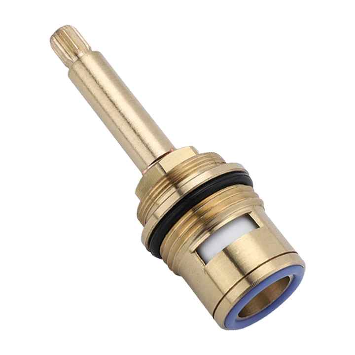Brass Ceramic Stem Disc Cartridges Faucet Valves Plastic M4 Screw Blue Anti Clockwise for Bathroom Replace