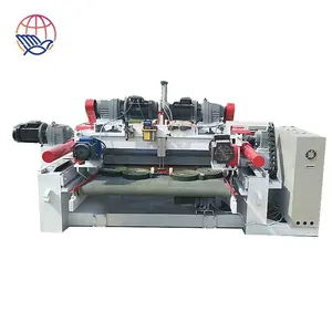 YQVP1300 log veneer peeling machine with clipper and cutting for plywood making