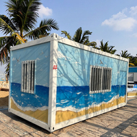 Villa préfabriquée de luxe de 40 pieds 20 pieds 2 3 4 5 chambres à coucher Maison préfabriquée en conteneur extensible et portable Petite maison mobile