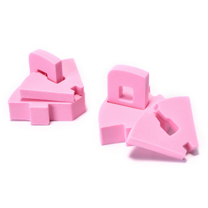 Support d'entraînement en plastique rose pour nail art, support réutilisable pour présentation de faux ongles, idéal pour la formation en manucure et l'utilisation en salon - Product Image 3