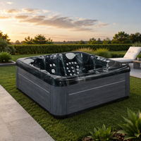 Virlux Spa de jardin autoportant 5 places en acrylique, 55 jets, avec chauffage, massage par air et hydromassage