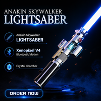 Sabre laser RGB Xenopixel Neopixel de haute qualité inspiré d'Anakin Skywalker avec chambre en cristal