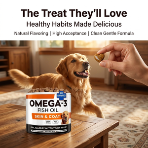 Омега-3 рыбий жир для домашних животных в гранулах: для красоты шерсти и кожи, поддержки иммунитета кошек, технология RTG, высокое содержание <span class=keywords><strong>DHA</strong></span> и EPA, добавки для здоровья дикорастущих рыб. - Product Image 5