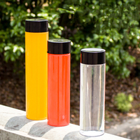 Bouteille Ronde en PET Vide 250ml 500ml 16 32OZ, Sans BPA, en Plastique Transparent avec Bouchon à Vis, Jetable pour Boissons, Yaourt, Eau et Jus, pour les Professionnels