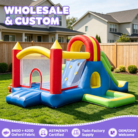Vente en gros de châteaux gonflables personnalisés certifiés CE pour enfants, capacité de 180 kg, installation facile, toboggan de terrain de jeu, jeux aquatiques