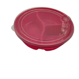 Aohea Custom BPA-Free round Lunch Boxes Environmentally Friendly ABS PP Bento for Kids