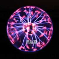 Bola Plasma Lampu Stimulasi Visual 20cm Lampu Sentuh Sensorik USB Bola Plasma Ajaib