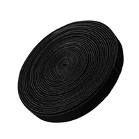 Bande de fixation bâton fort noir blanc autobloquant réglable réutilisable dos à dos crochet et boucle attache câble attache rouleau